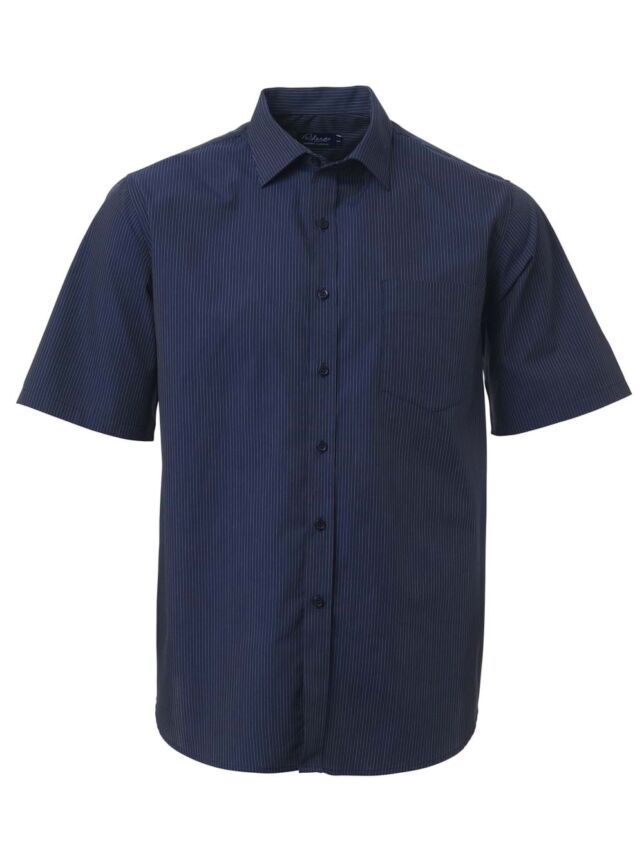 Mens Stripe K122 S/S Shirt – Cobalt
