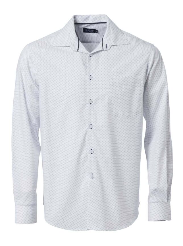 Mens Cullinan CP1 L/S Shirt – White/Navy