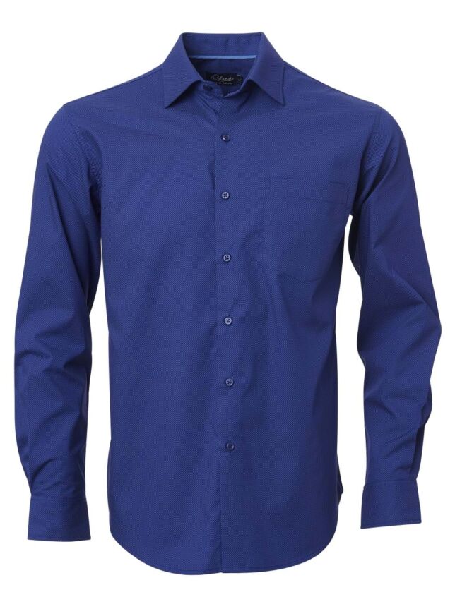 Mens Regent CP2 L/S Shirt – Black/Royal