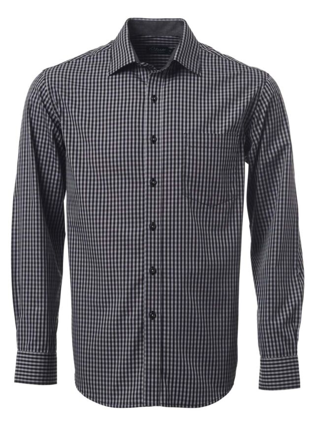 Mens Heath K233 L/S Shirt – Navy/Grey – Black/Grey – Navy/Blue
