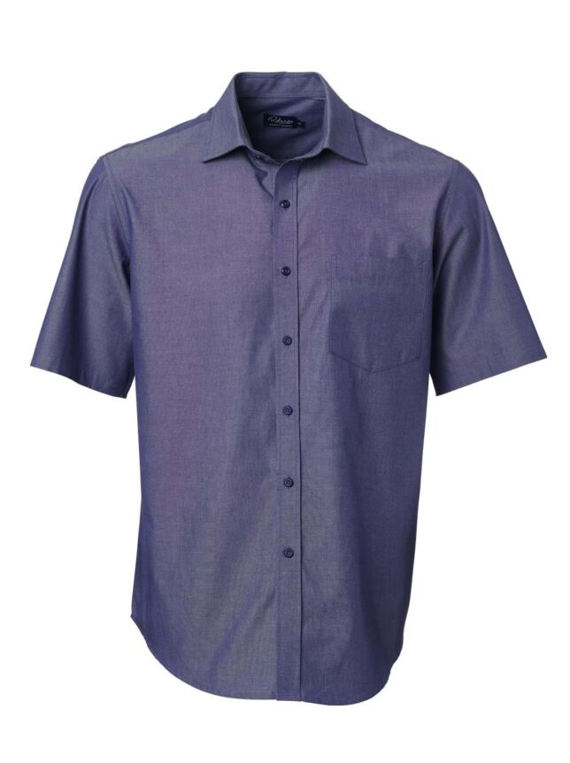 Mens Avery K238 S/S Shirt – Indigo/Slate