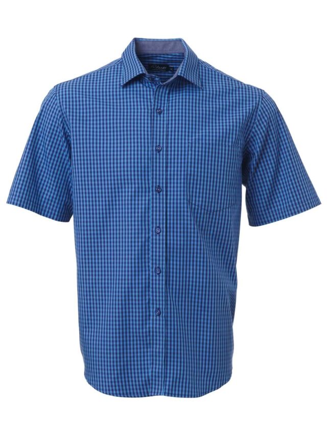 Mens Heath K233 S/S Shirt – Navy/Grey – Black/Grey – Navy/Blue
