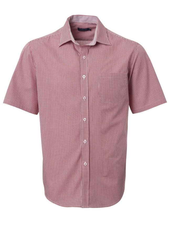 Mens Kenmore K234 S/S Shirt – Royal/White – Grey/White – Red/White – Black/White