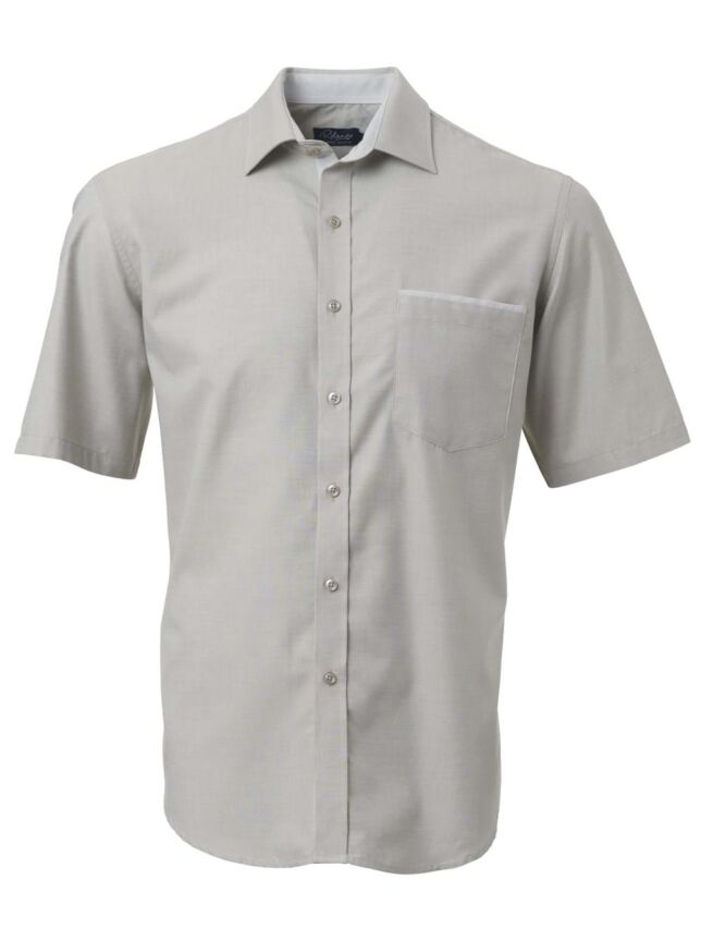 Mens Miller K243 S/S Shirt – White/Indigo/Bottle Green/French Blue/Stone