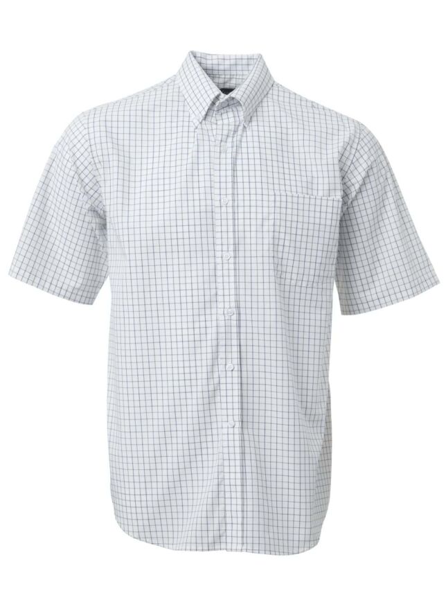 Remington K240 S/S Shirt – White/Navy/Black