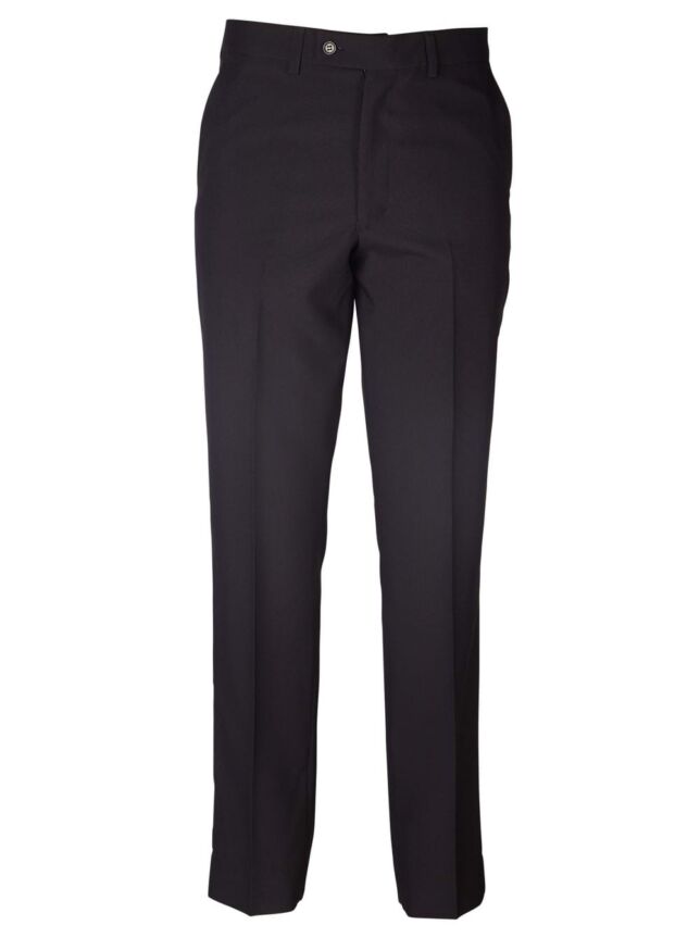 Hugo Trouser Flat front – Black/Navy